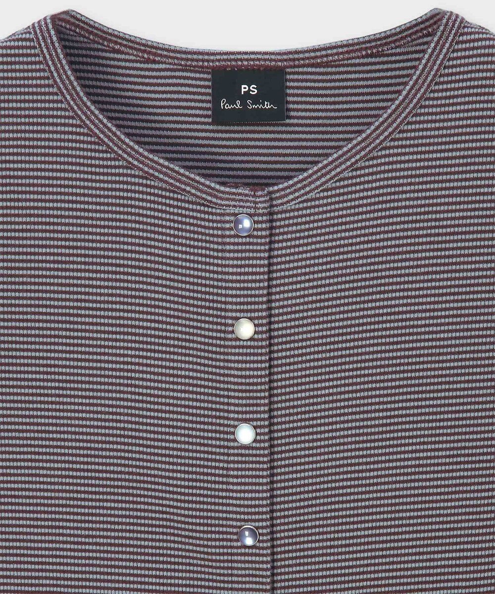 Paul Smith ボーダー ハーフスリーブ カーディガン 