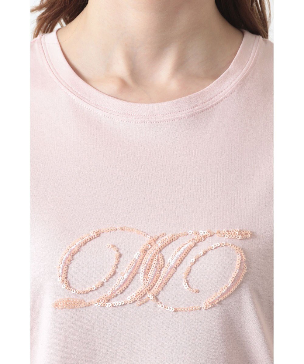 DAKS ロゴ スパンコール Tシャツ 