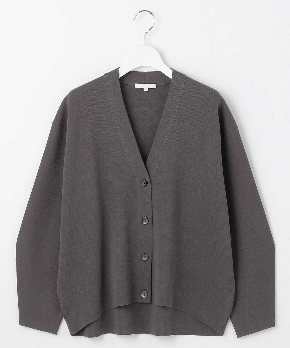 自由区 【洗える】ドライコットンハイゲージニット カーディガン 