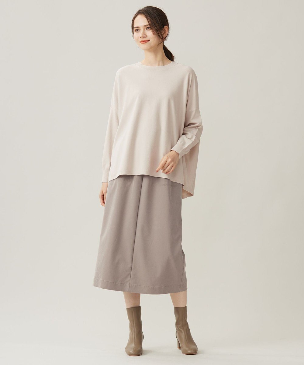 自由区 L 【洗える】ソフトレーヨンツイル スカート 