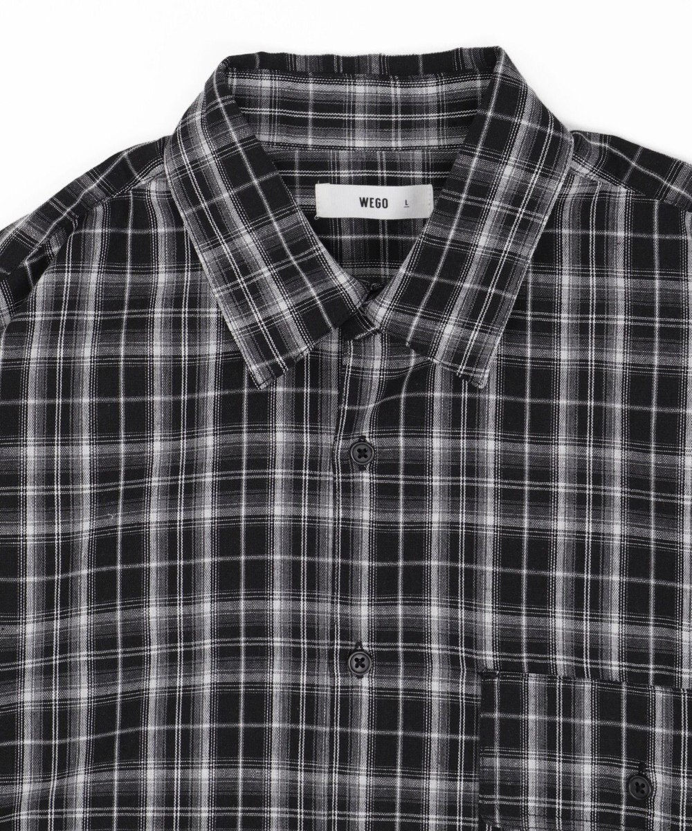 WEGO 【ユニセックス着用ITEM/MLサイズ展開】チェックレイヤードシャツ（LS） 