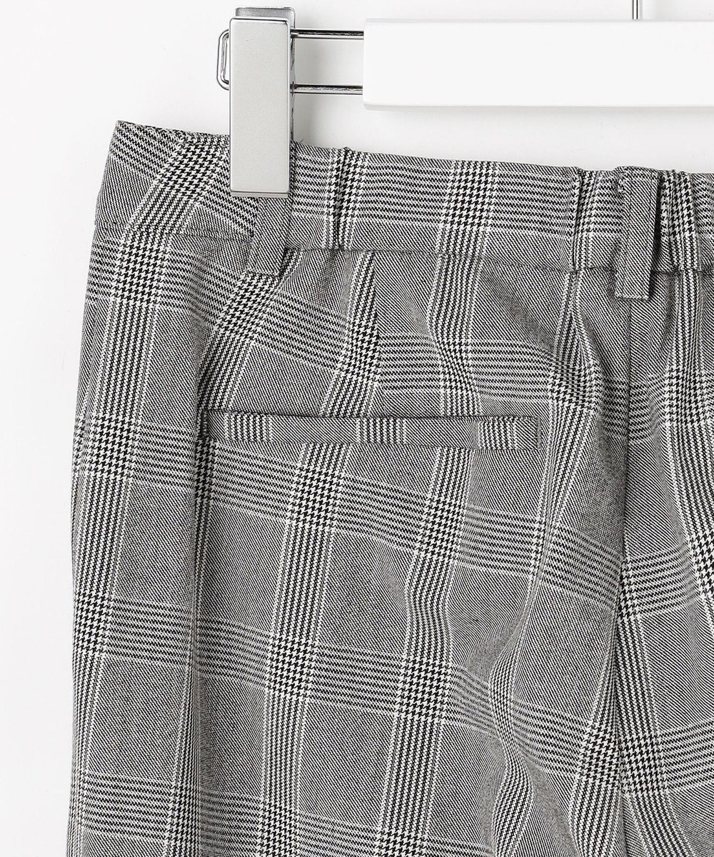 J.PRESS LADIES L アルガンシルク チェック テーパード パンツ 