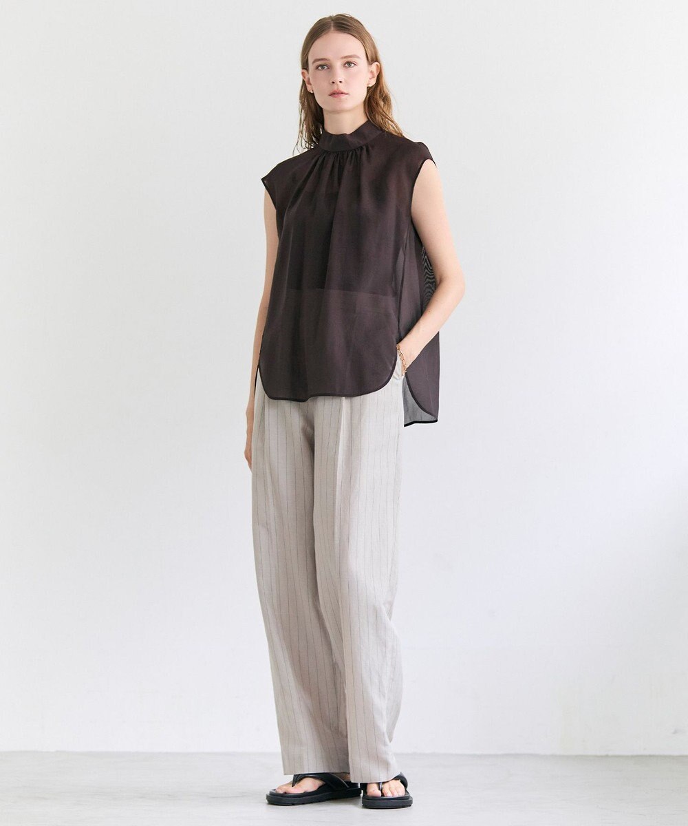 BEIGE， SERAPHIN / ライトシアー ハイネックブラウス 