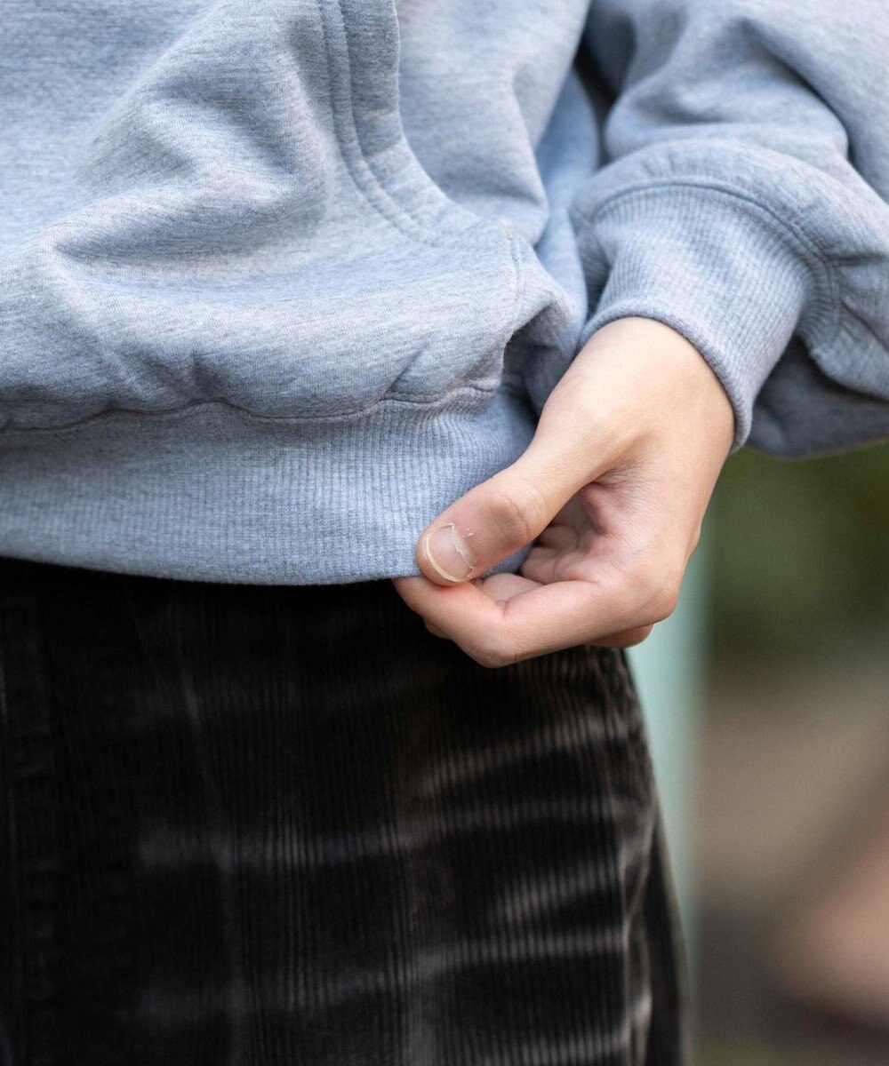 WEGO 【ユニセックス着用ITEM/裏起毛】カレッジロゴボアパーカー 