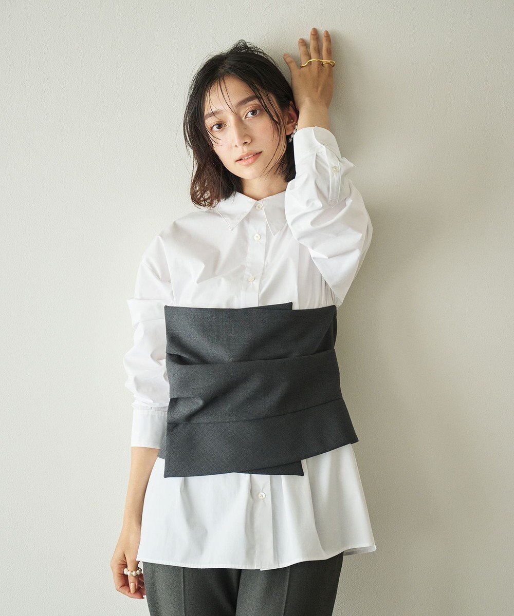 #Newans ビスチェレイヤーシャツ 