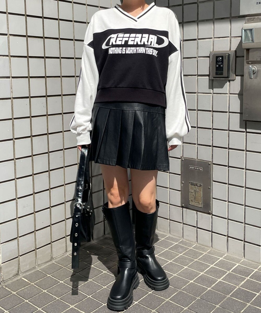 WEGO 切り替えショートスウェット 