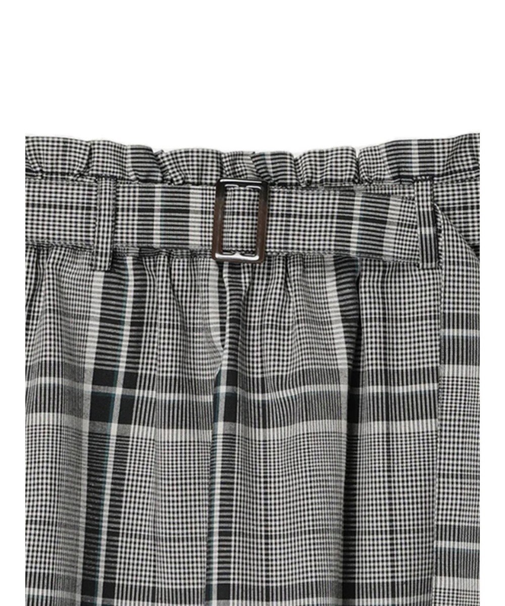 Green Parks 綿麻混バックルベルト付タイトスカート 