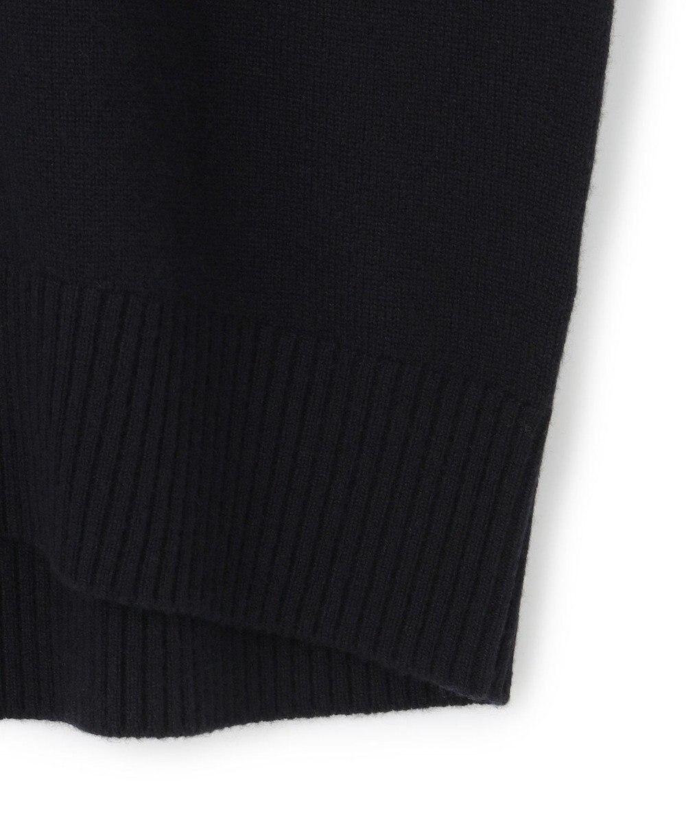 ICB L ソフトカシミヤミックス インターシャ ハイネックニット 