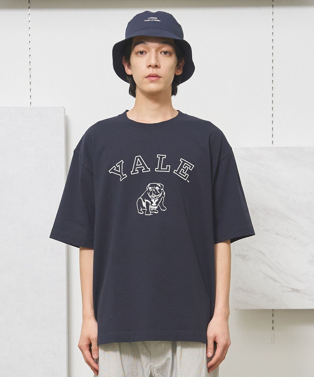 J.PRESS YORK STREET 【UNISEX】YALEブルドックプリント Tシャツ 