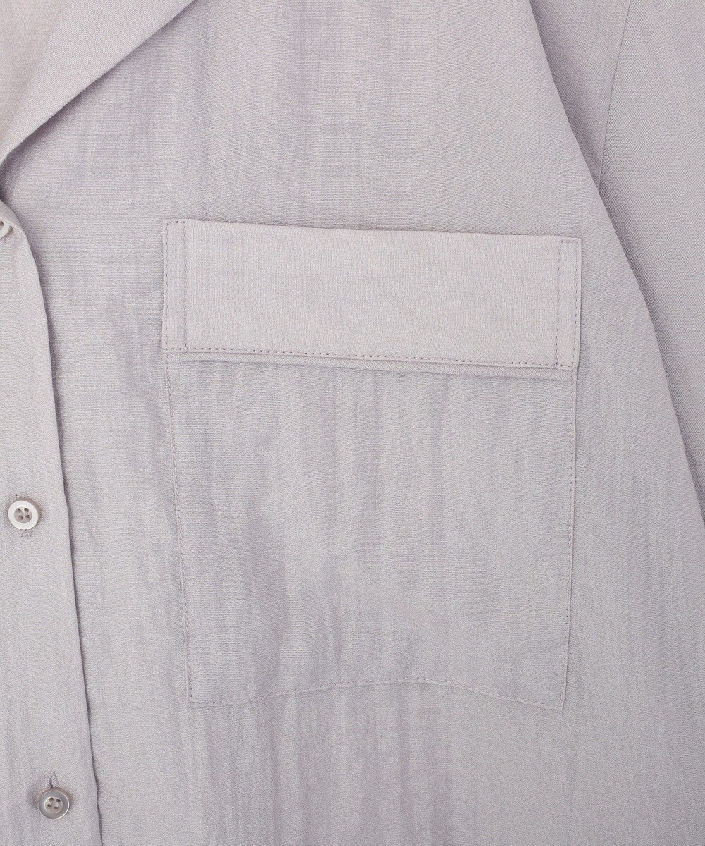 CRAFT STANDARD BOUTIQUE シアーオープンカラーシャツ 