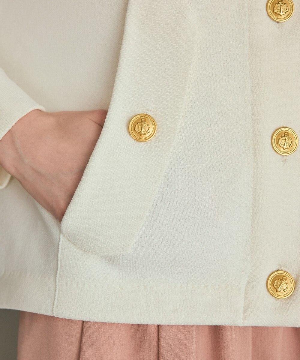 GRACE CONTINENTAL ニットフーディブルゾン 