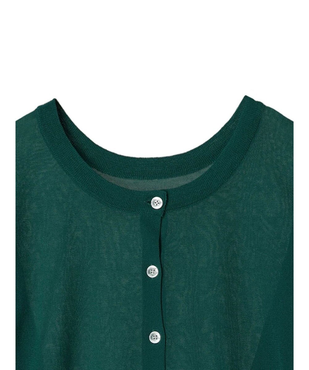 AMERICAN HOLIC バイカラーシアーニットカーディガン 