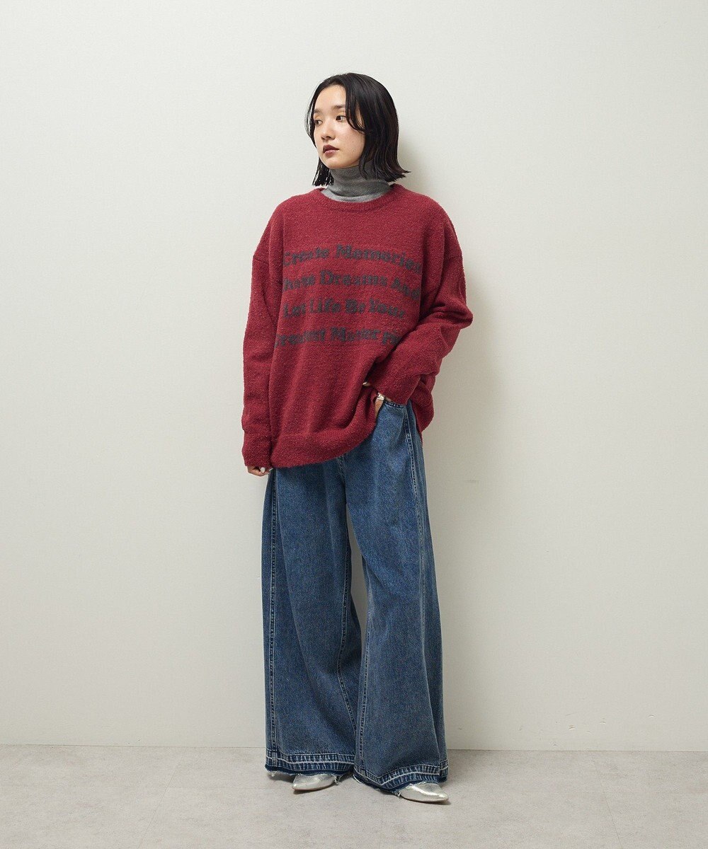 Green Parks ブークレロゴニットチュニック 