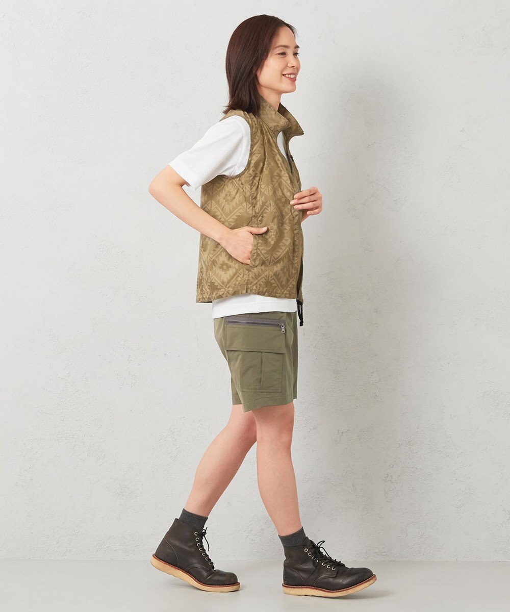 JOSEPH ABBOUD MOUNTAIN 【UNISEX】ポケッタブル ネイティブモチーベスト 