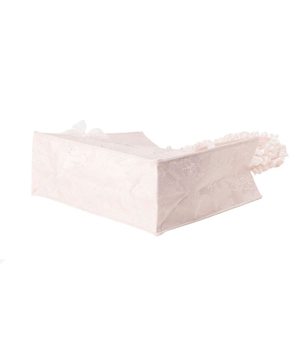 Maison de FLEUR レースリボンフリルハンドルスクエアトートMバッグ 