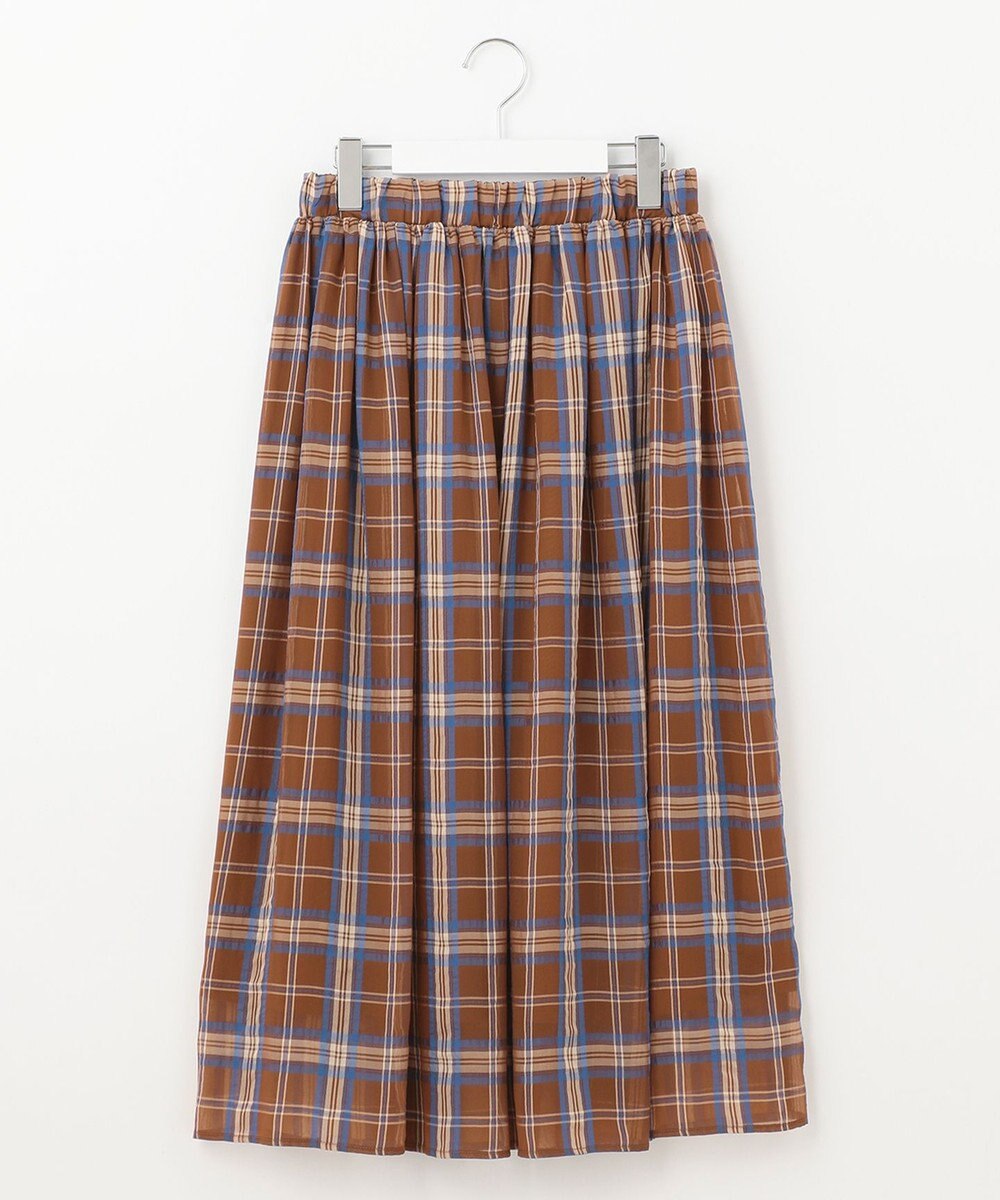 自由区 【WEB限定】シアーチェック ギャザースカート 