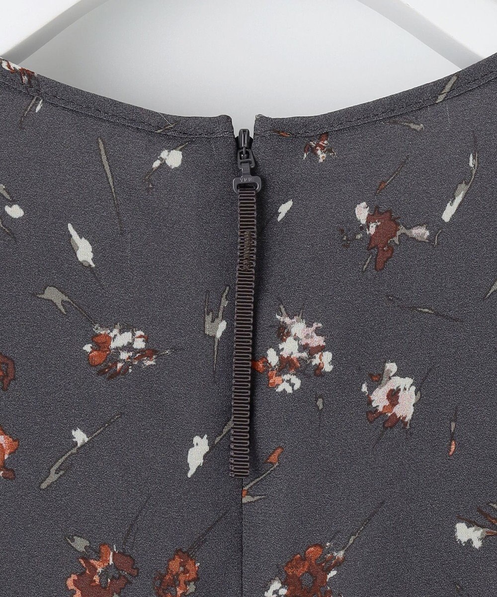 自由区 【洗える】オータムダリアプリント ワンピース 