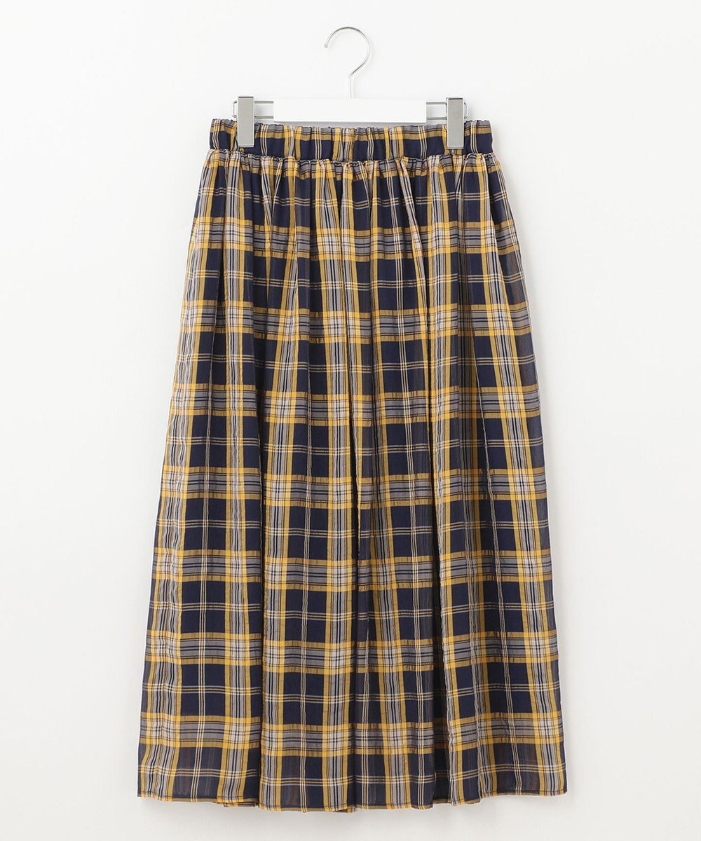 自由区 【WEB限定】シアーチェック ギャザースカート 