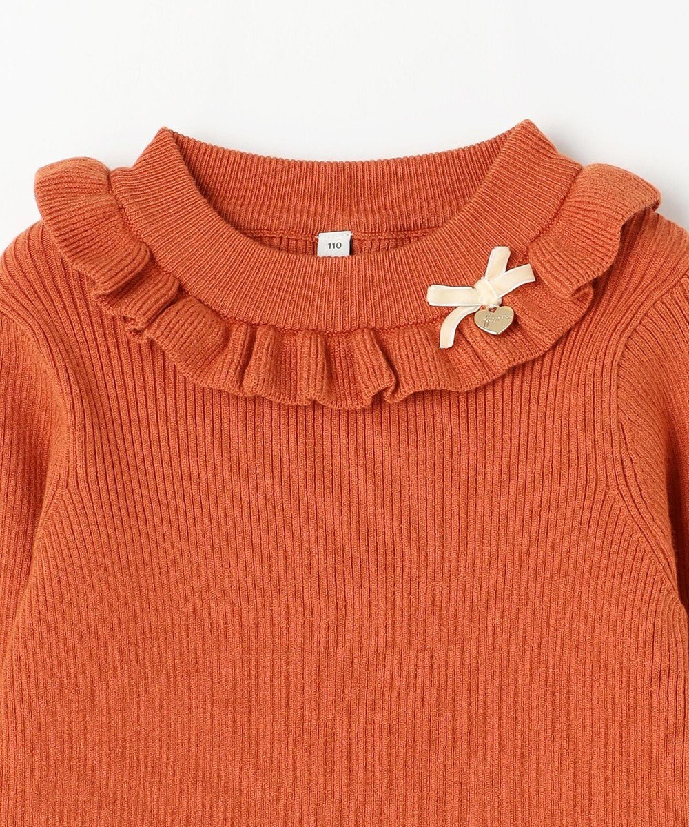 ANY KIDS 首フリル しあわせタッチ ニット 