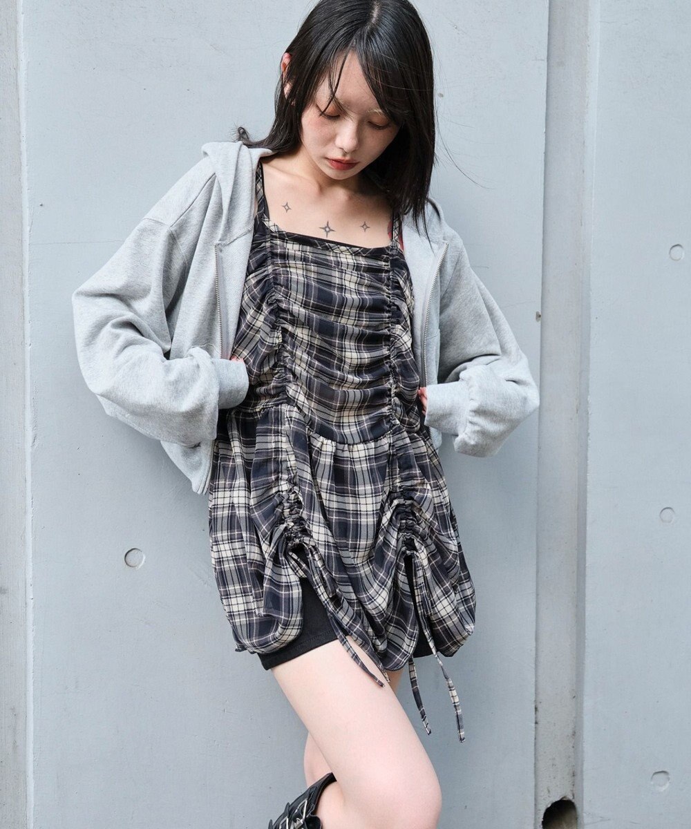 WEGO ドロストデザインキャミワンピース 