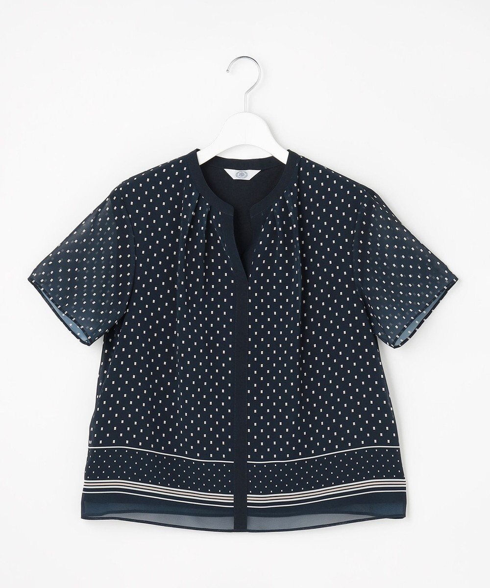 J.PRESS LADIES L パネルプリント スキッパー カットソー 