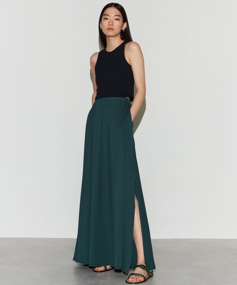 NAVE 【Nave 　洗える・接触冷感】ジャージースリットスカート 