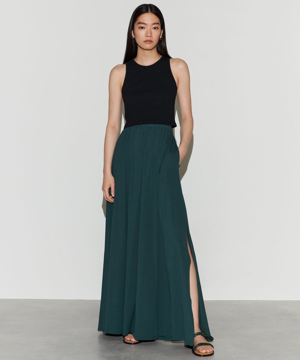 NAVE 【Nave 　洗える・接触冷感】ジャージースリットスカート 