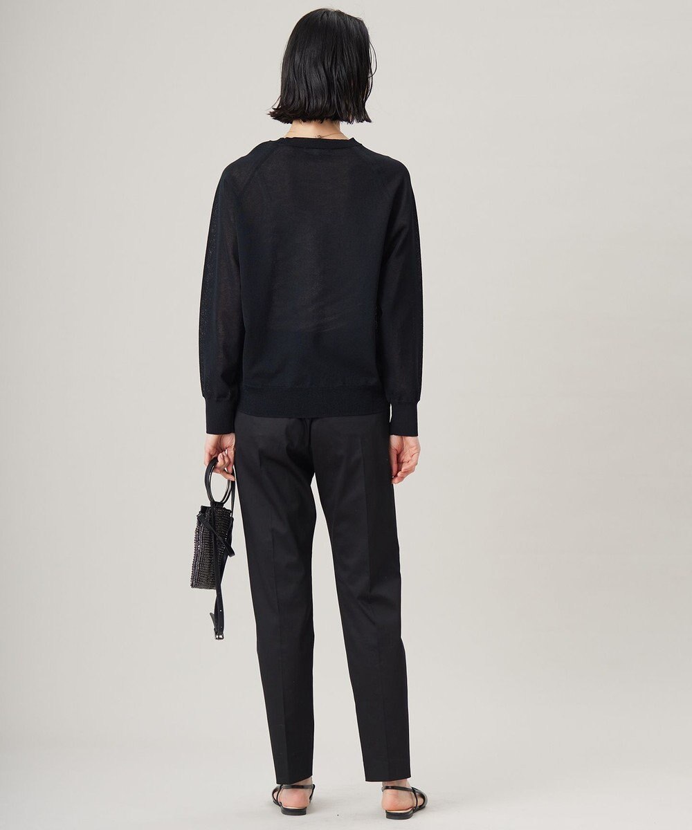 自由区 S 【UVカット・接触冷感・洗える】コットンサテンテーパード パンツ 