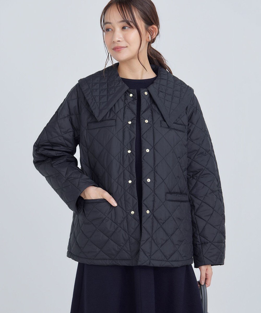 組曲 L 【洗える・中綿】2WAYキルト コート 