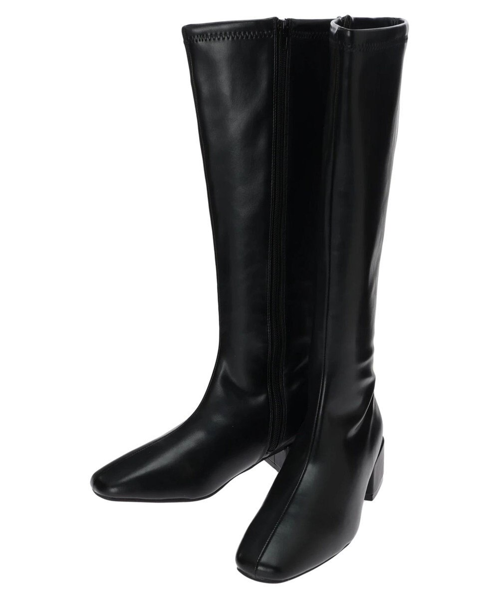 Green Parks ・ｍｉｎｉａ　ローヒールストレッチロングブーツ 