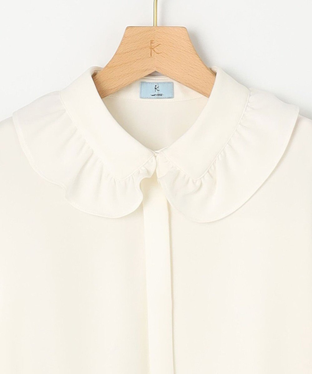 組曲 フリルカラーブラウス 