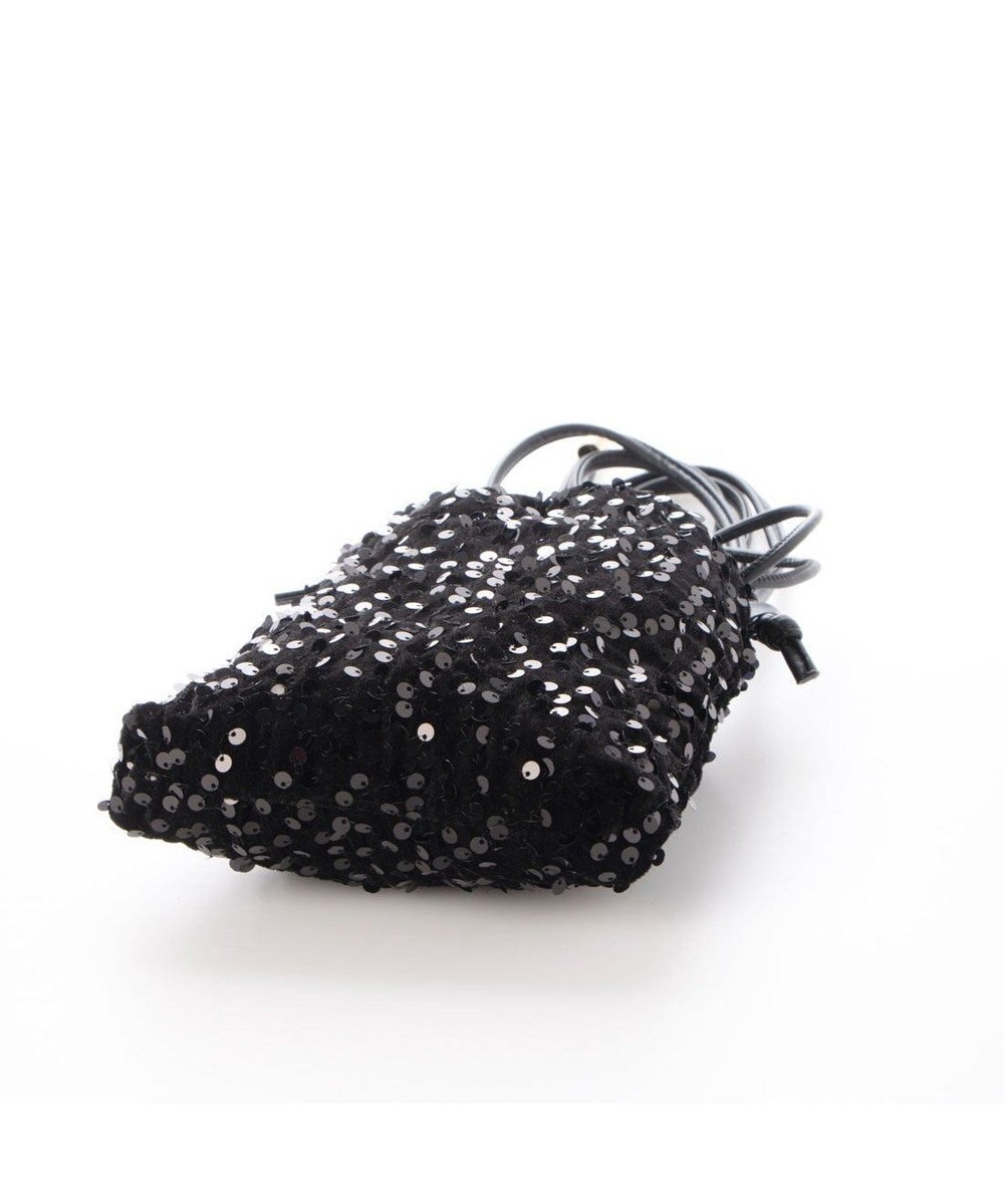 UNBILLION カシュカシュ cachecache / スパンコール巾着ミニショルダーバッグ 