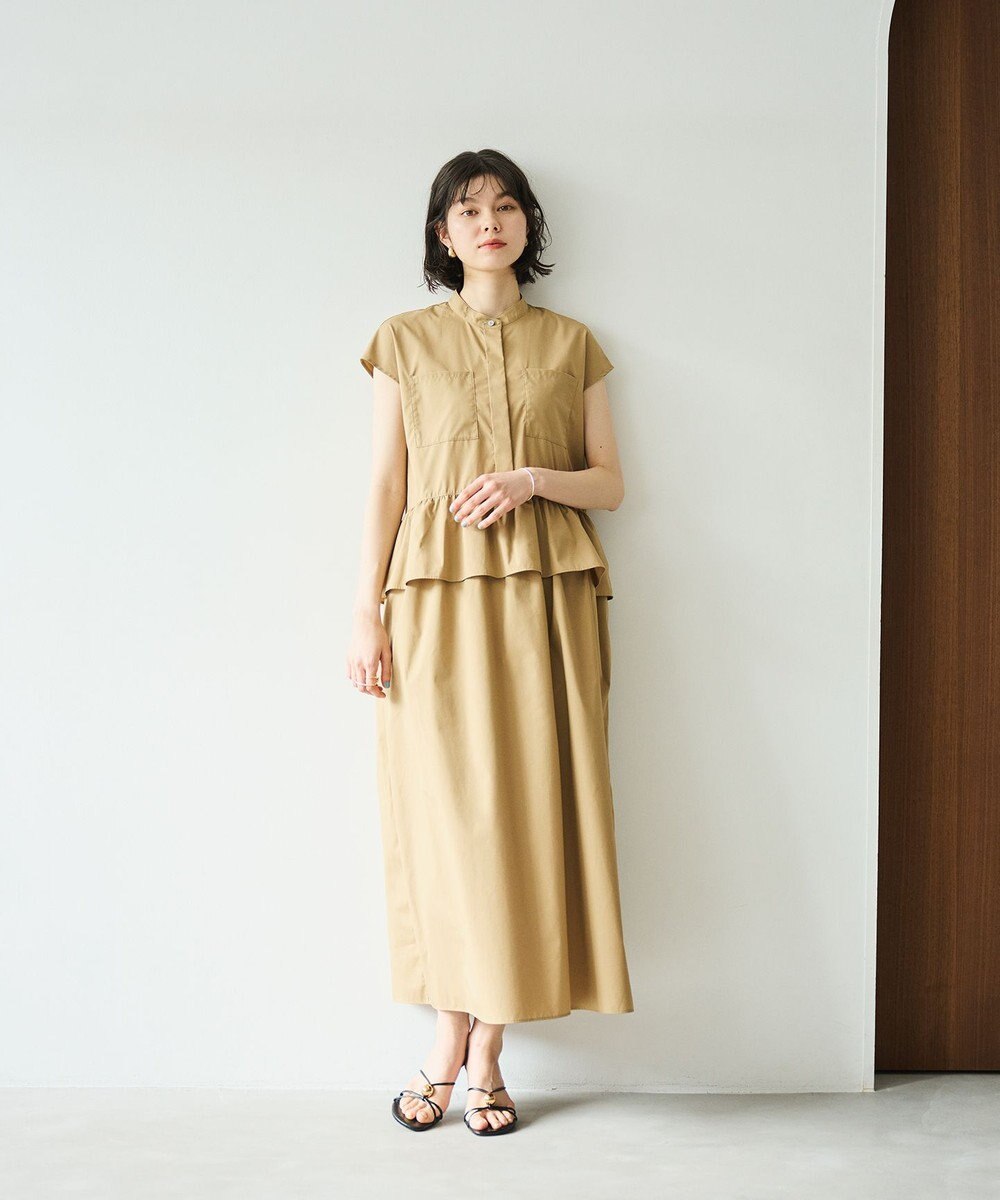 #Newans 【洗える】ラウンドフリルワンピース 