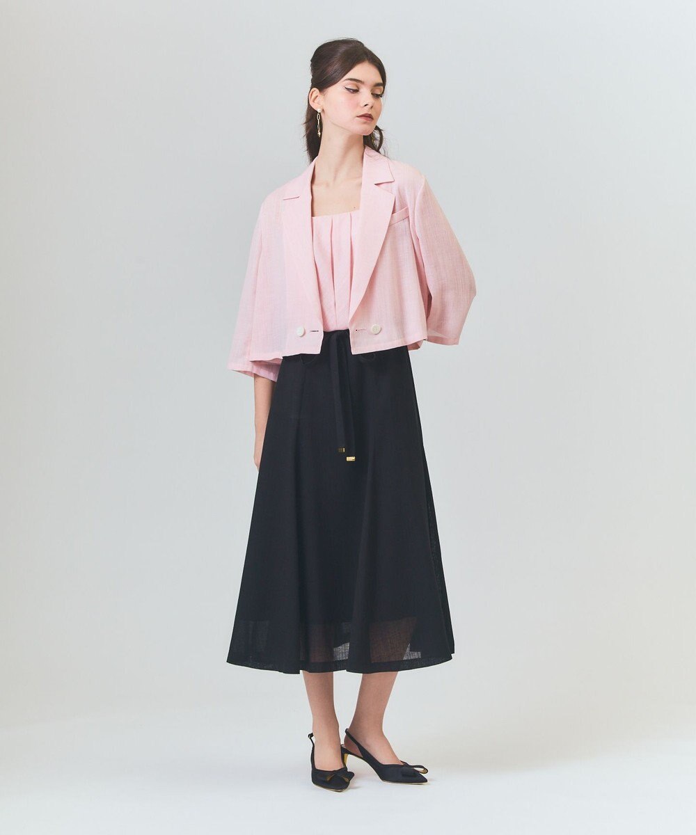 GRACE CONTINENTAL リネンライクシアージャケット 