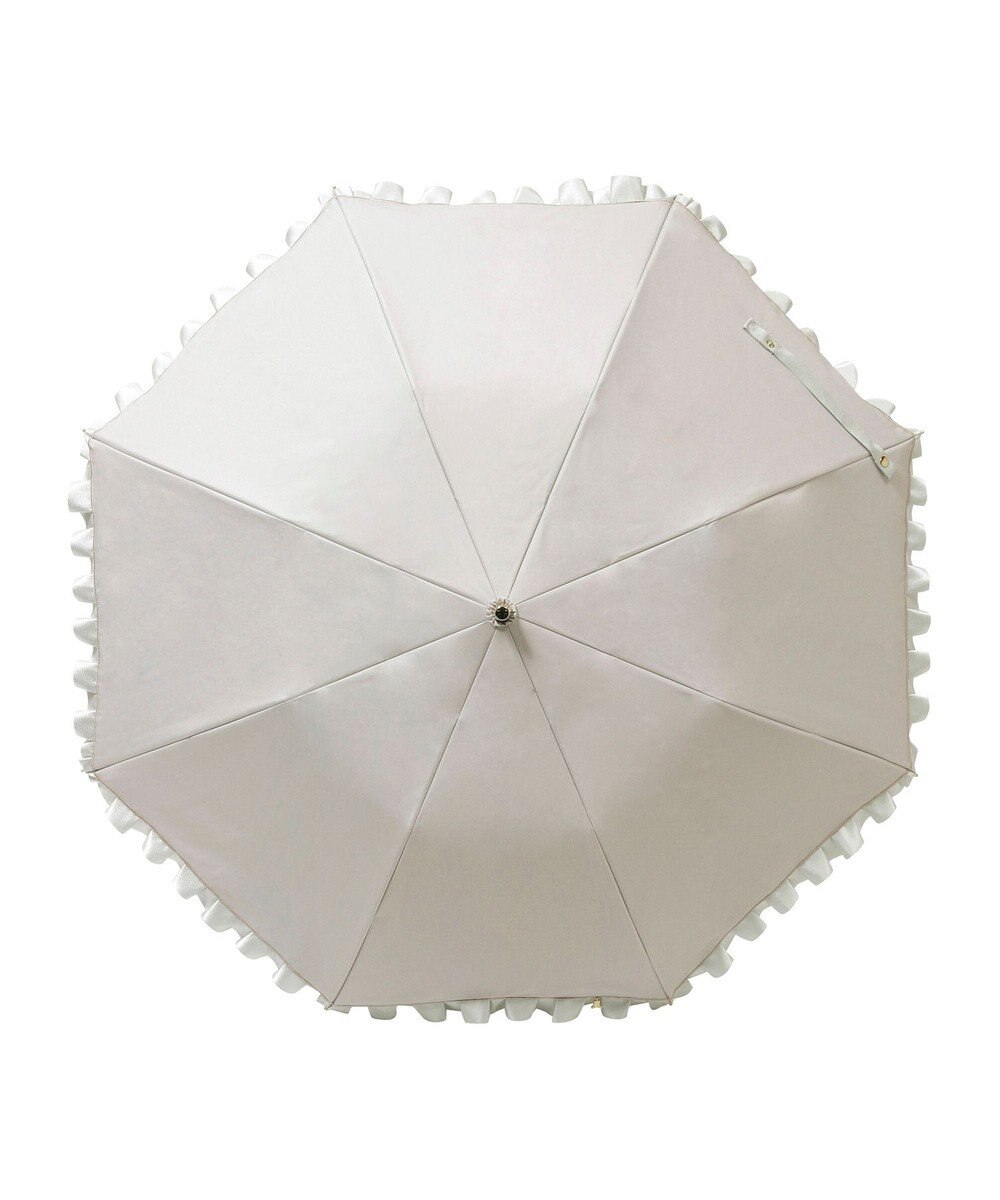 MOONBAT 【一級遮光/晴雨兼用】LANVIN en Bleu (ランバン オン ブルー)  折りたたみ日傘 シャイニーフリル 遮光 遮熱 UV 