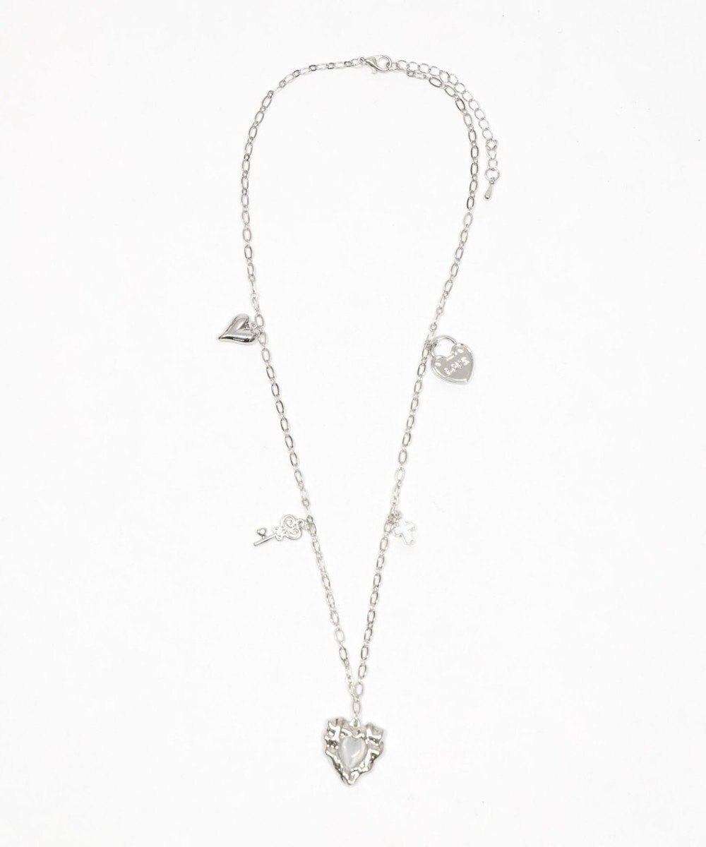 WEGO Lストーンハートジャラモチーフネックレス 