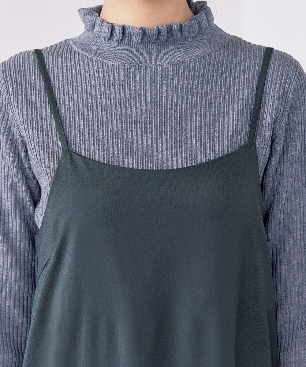 Tiaclasse 【洗える】アシンメトリーキャミワンピース 