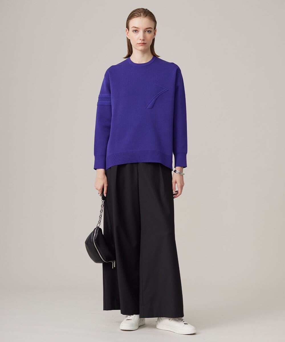 ICB 【洗える】ナンバリングカラーニット  プルオーバー 