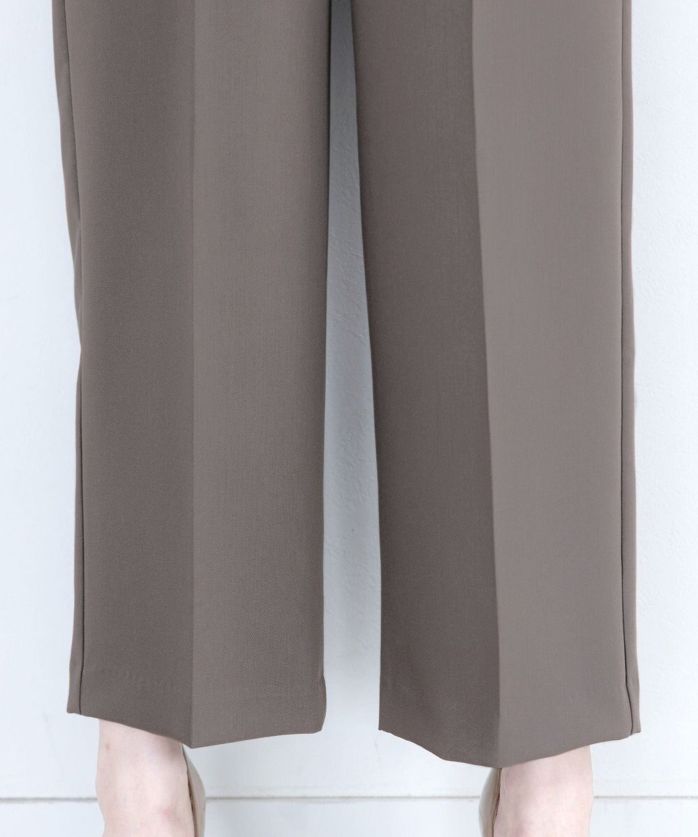 Tiaclasse L 【新色追加・洗える】センタープレスワイドパンツ 