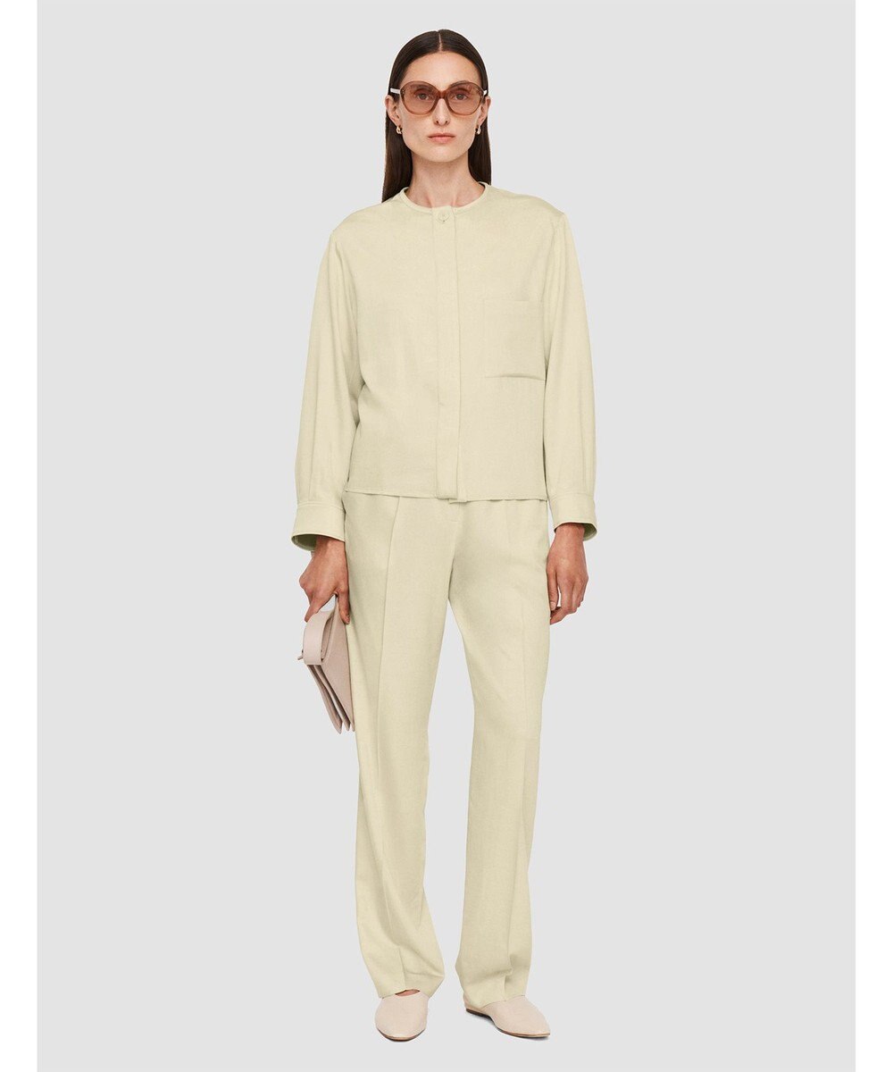 JOSEPH ソフトビスコーステーラリング　ノーカラーシャツ 