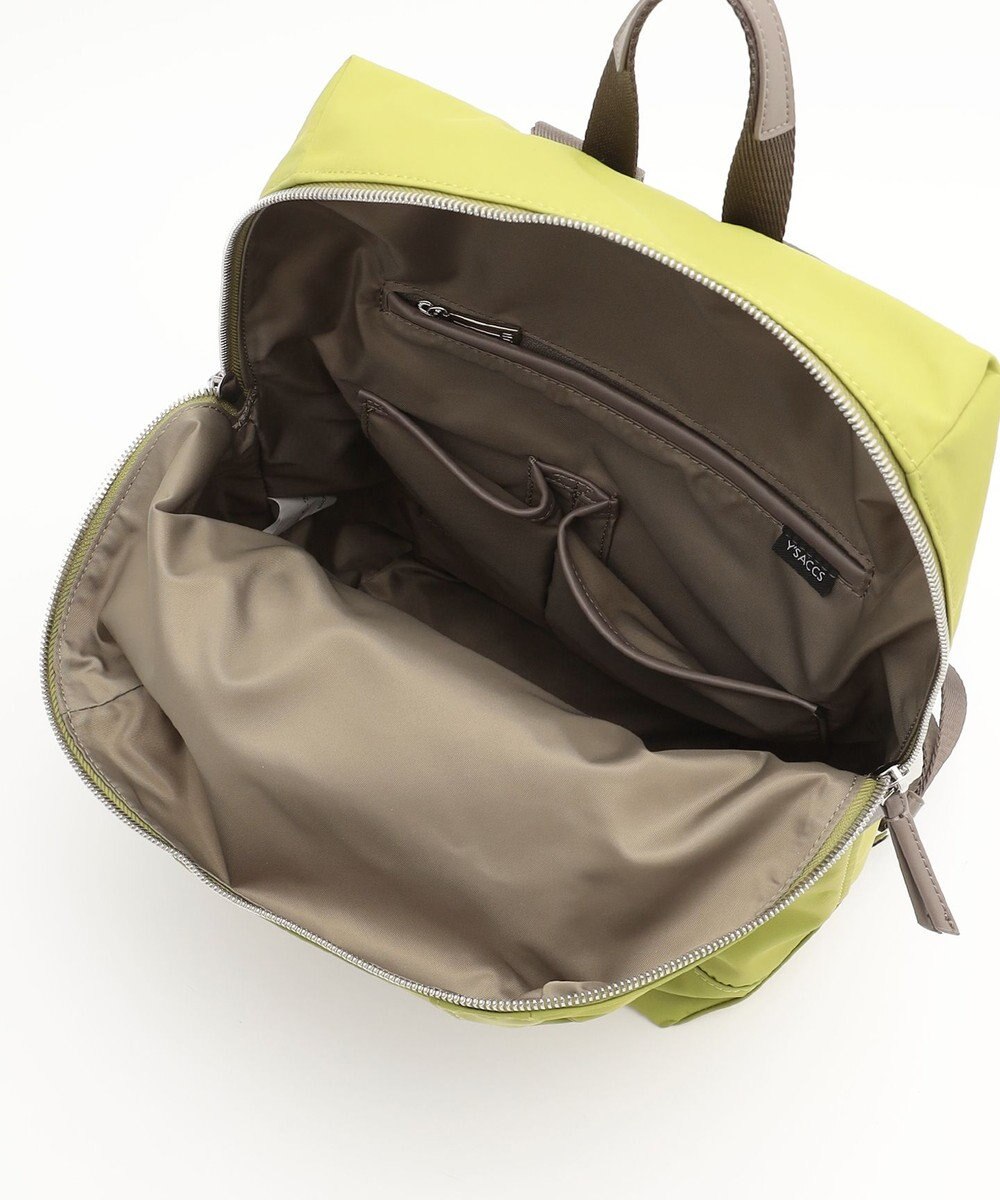 Y'SACCS ナイロン×リサイクルレザー　コンビマルチリュック 