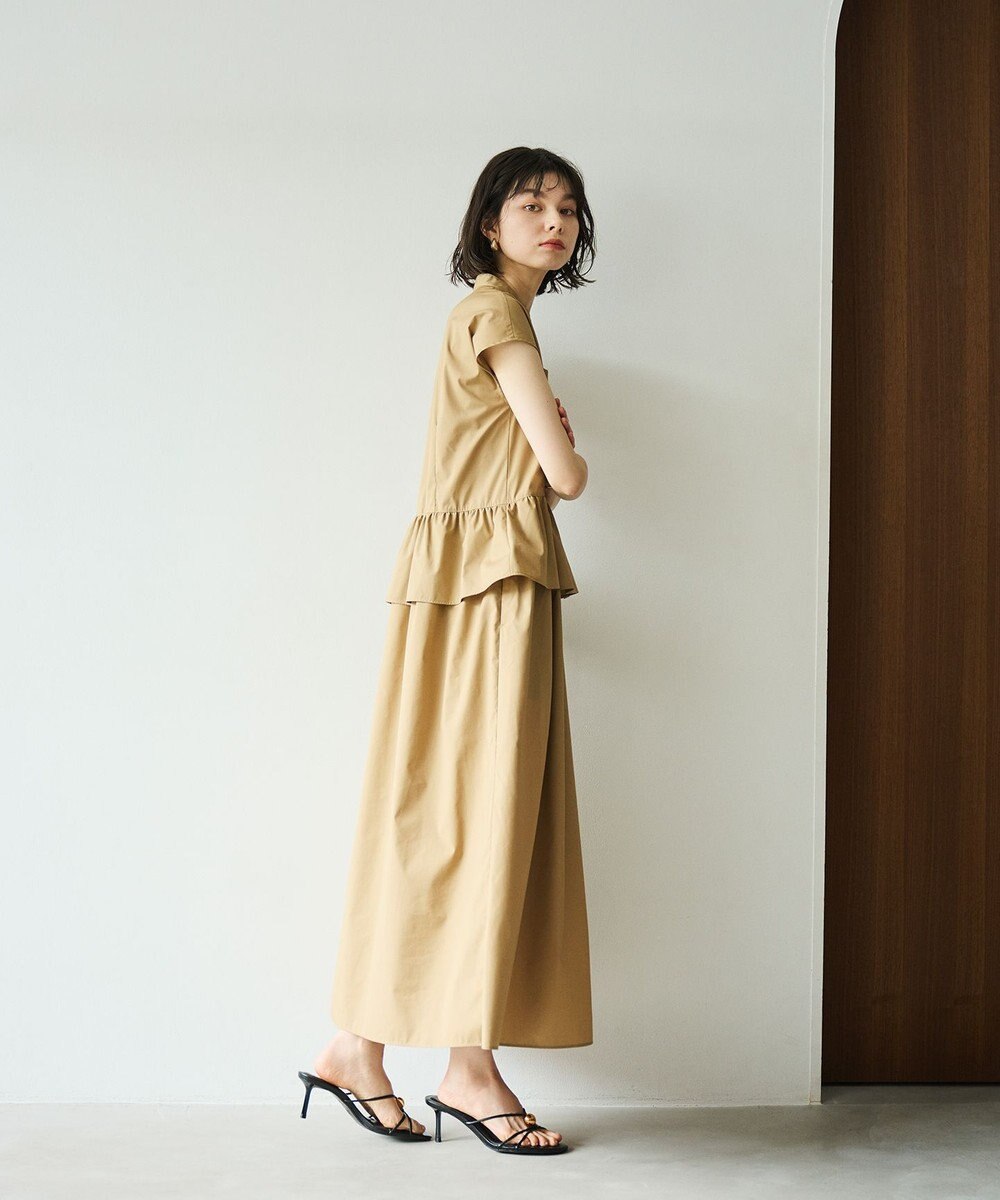 #Newans 【洗える】ラウンドフリルワンピース 