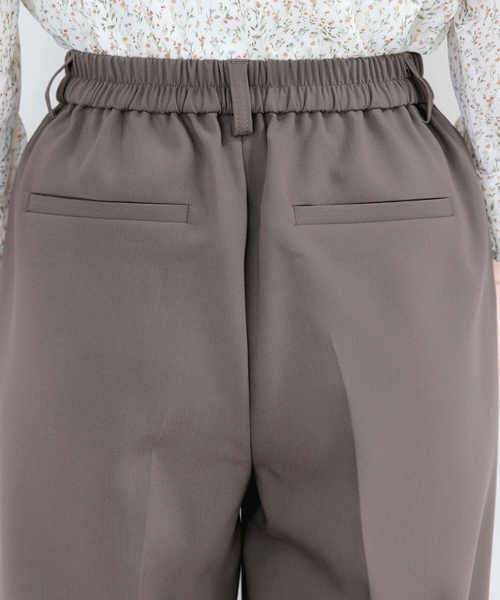 Tiaclasse L 【新色追加・洗える】センタープレスワイドパンツ 