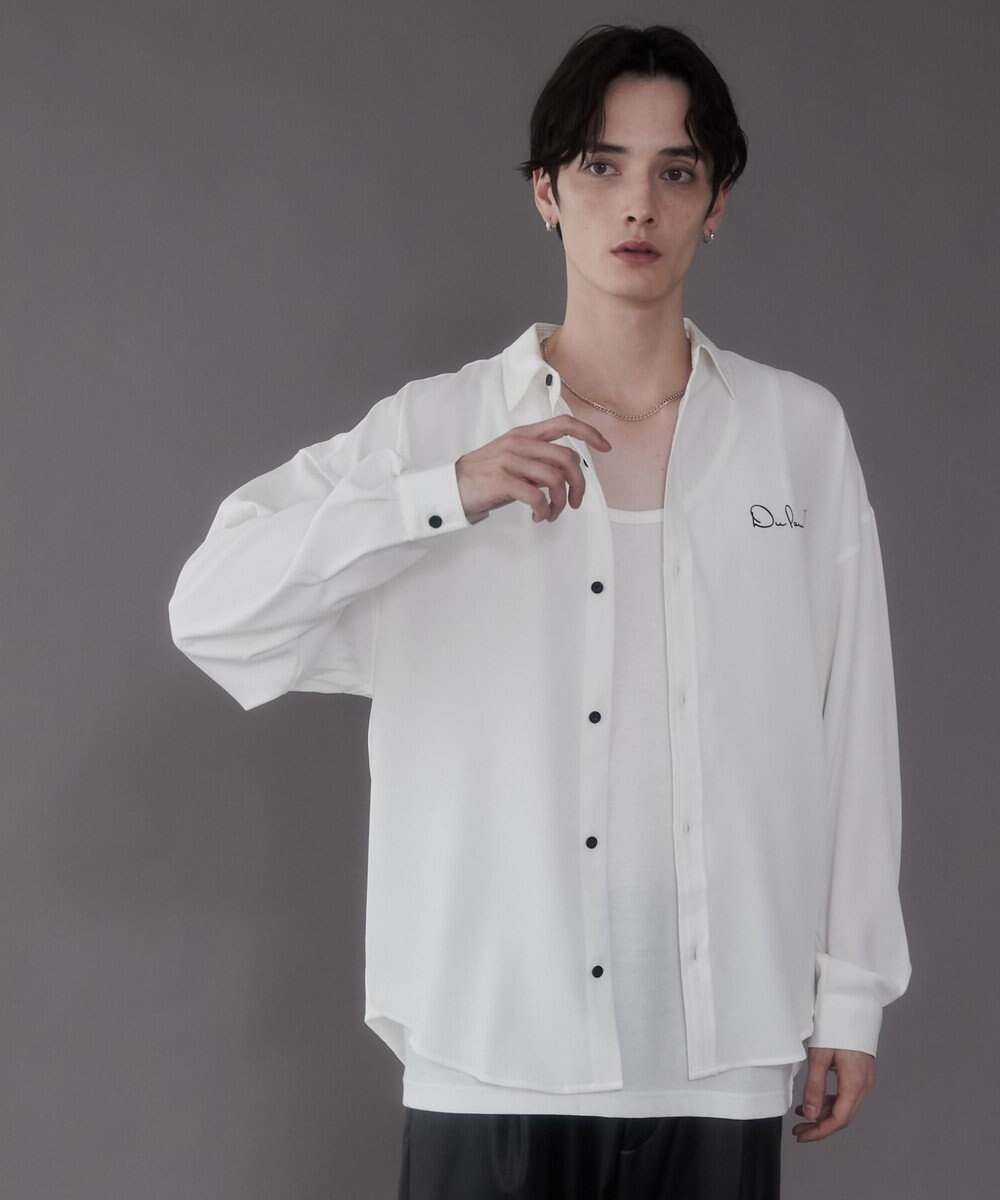 WEGO アムンゼンワンポイントBIGシャツ（LS） 