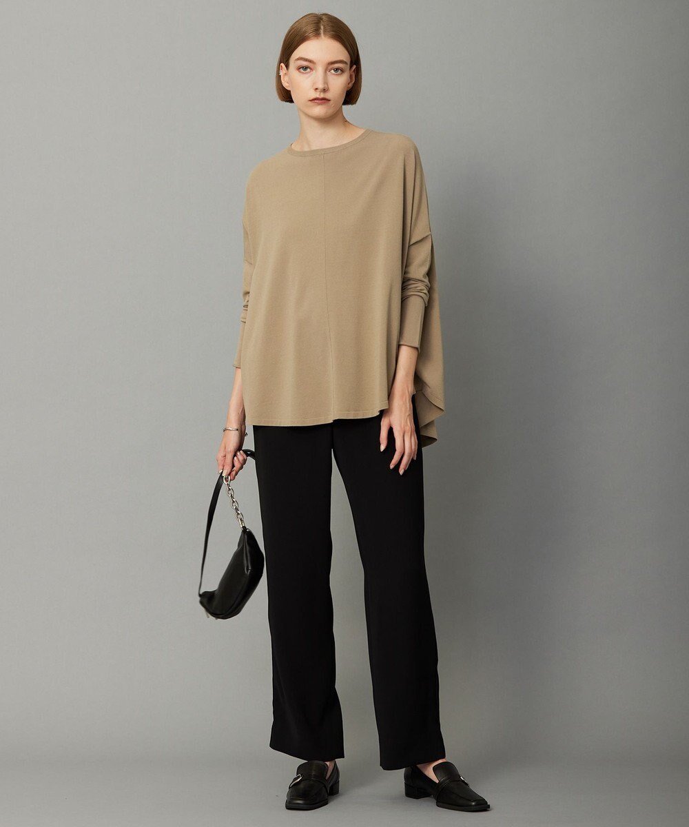 ICB L 【WEB限定カラーあり・洗える】 ライトダブルクロス ストレートパンツ 