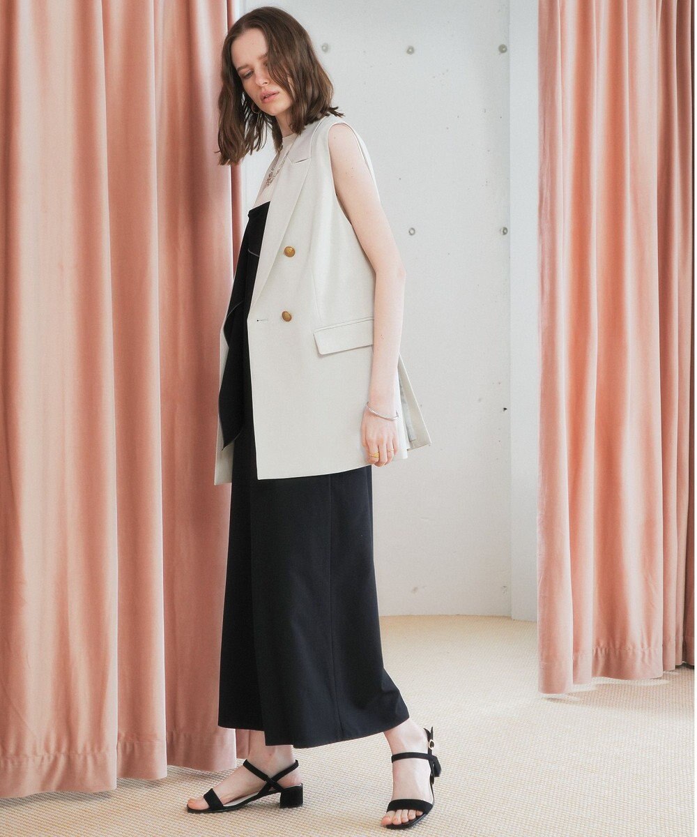 YECCA VECCA ドライタッチ金釦テーラードジレ 