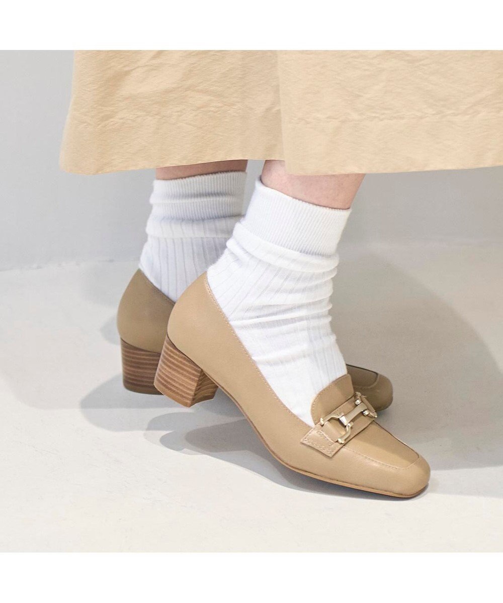 ing <ing>ビット付ヒールローファー 