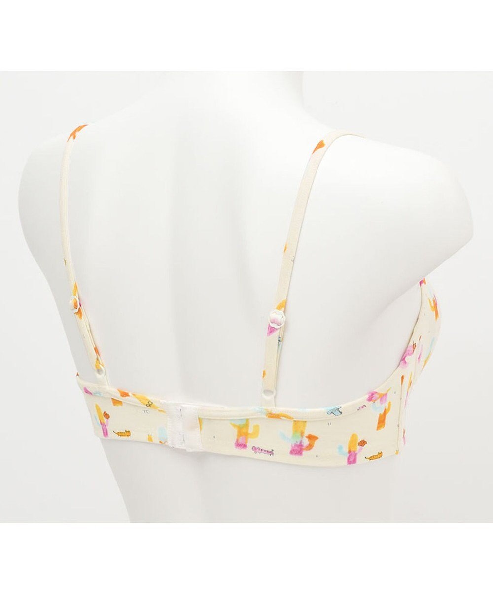 tsumori chisato SLEEP ノンワイヤーブラ　パッドつき　綿混　伸縮性がよい　ペアショーツあり　/ワコール　UBX552 