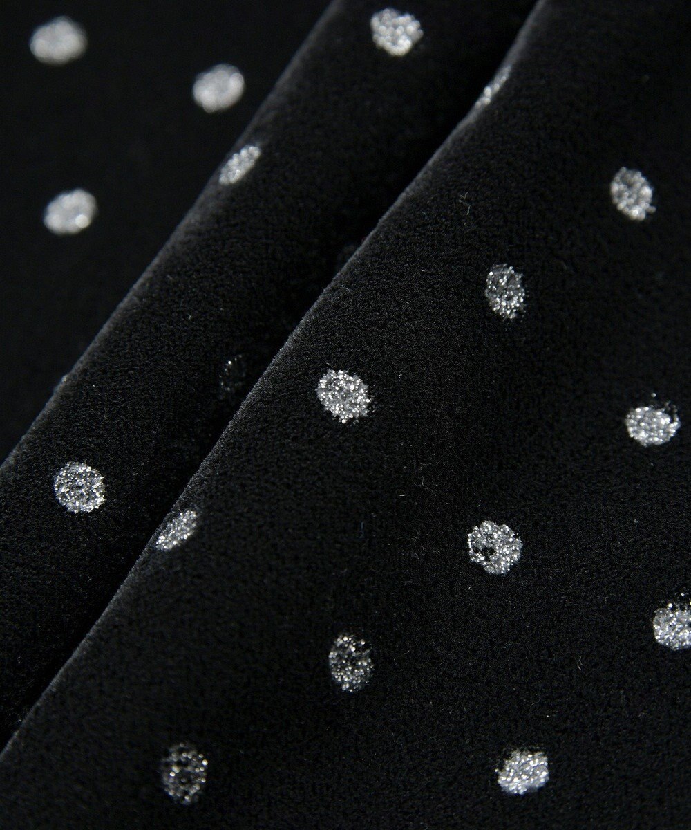 YECCA VECCA グリッタードットベロアナロースカート 