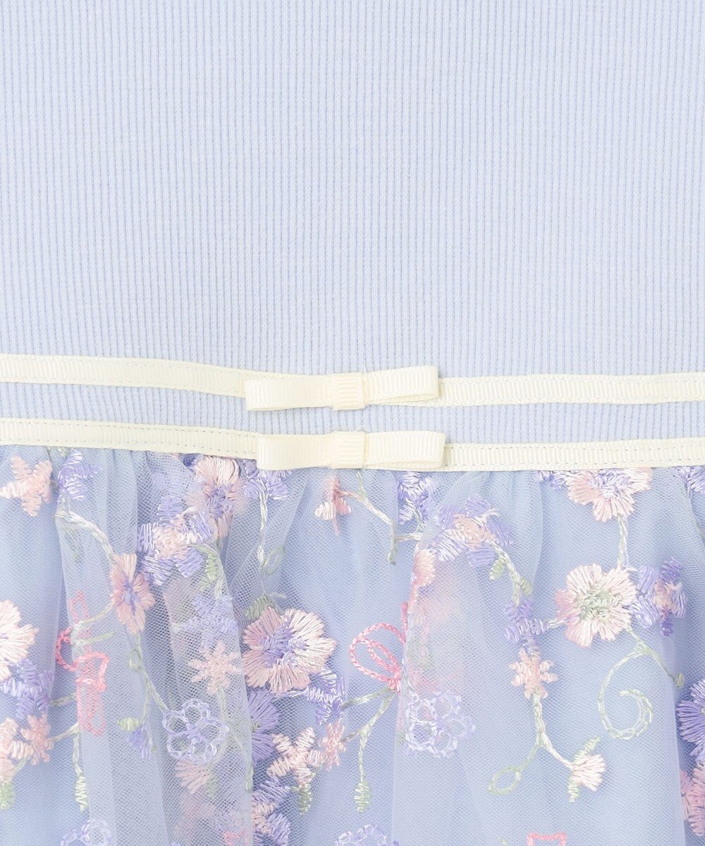 ANY KIDS 刺繍 チュール ワンピース 